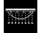 vidaXL Ceiling Lamp with Glittering Glass Crystal Beads 8 x G9 29 cm