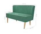vidaXL Sofa Fabric 117x55.5x77 cm Green