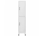 vidaXL Locker Cabinet with 2 Compartments 38x45x180 cm