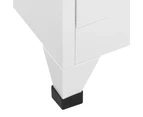 vidaXL Locker Cabinet with 2 Compartments 38x45x180 cm