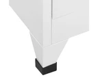 vidaXL Locker Cabinet with 4 Compartments 38x45x180 cm