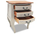vidaXL Bedside Cabinet Solid Reclaimed Wood 48x35x64 cm