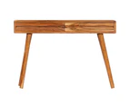vidaXL Console Table Solid Acacia Wood with Carved Drawers 118x30x80cm