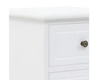 vidaXL Bedside Cabinet MDF and Pinewood 35x32x59 cm