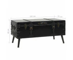 vidaXL Coffee Table MDF and Steel 102x51x48 cm