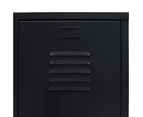 vidaXL Wardrobe Metal Industrial Style 67x35x107 cm Black