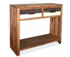 vidaXL Console Table Solid Acacia Wood 86x30x75 cm