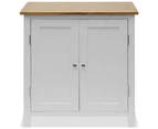 vidaXL Cupboard 70x35x75 cm Solid Oak Wood