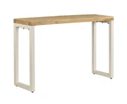 vidaXL Console Table 120x35x76 cm Solid Wood Mango and Steel