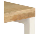 vidaXL Console Table 120x35x76 cm Solid Wood Mango and Steel