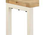 vidaXL Console Table 120x35x76 cm Solid Wood Mango and Steel