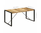 vidaXL Dining Table 160x80x75 cm Solid Mango Wood