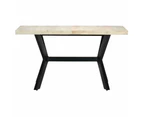 vidaXL Dining Table 140x70x75 cm Solid Bleached Mango Wood