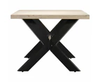 Dining Table 140x70x75 cm Solid Bleached Mango Wood