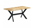 Dining Table 160x80x75 cm Solid Rough Mango Wood