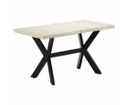 Dining Table 140x70x75 cm Solid Bleached Mango Wood