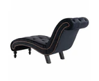 vidaXL Chaise Lounge Black Velvet