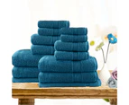 Softouch Softouch Light Weight Soft Premium Cotton Bath Towel Set 7/14 Pcs - Teal