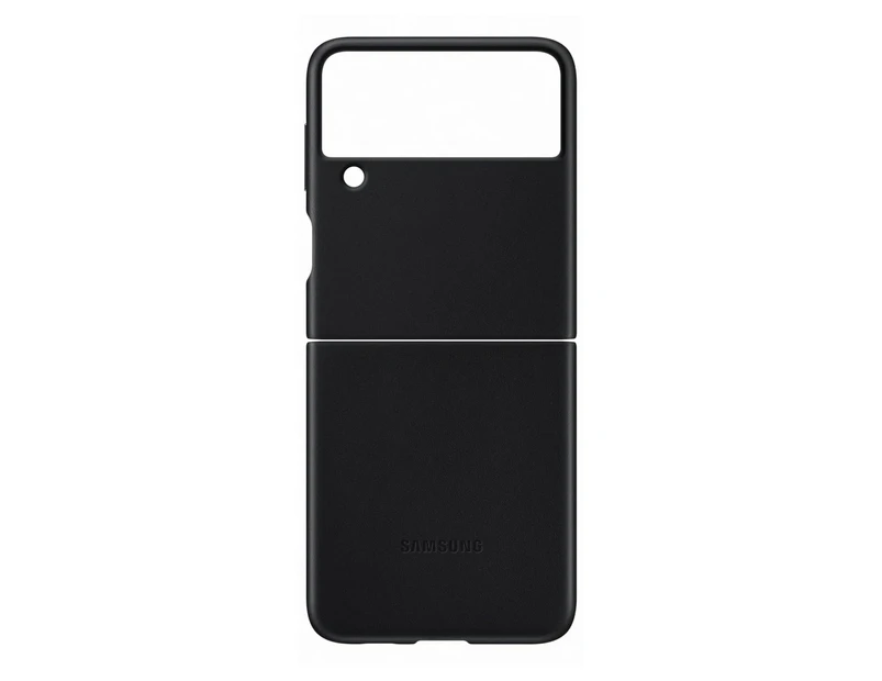 Samsung Galaxy Z Flip3 5G Leather Cover EF-VF711LBEGWW - Black