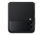 Samsung Galaxy Z Flip3 5G Leather Cover EF-VF711LBEGWW - Black