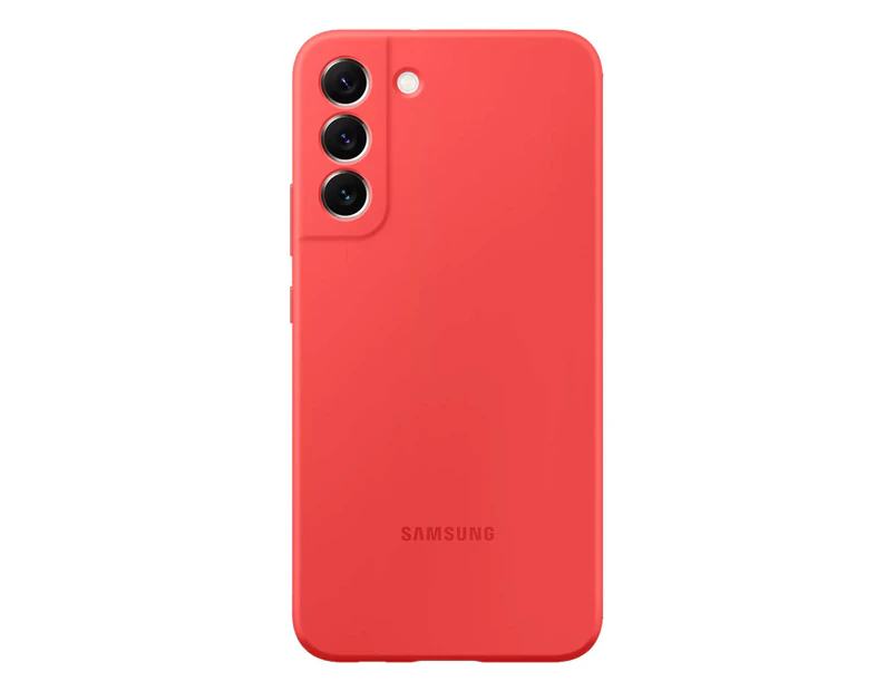 Samsung Silicone Cover for Galaxy S22+ PLUS - Glow Red