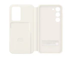 Samsung View Wallet Case for Galaxy S23 Clear - Cream