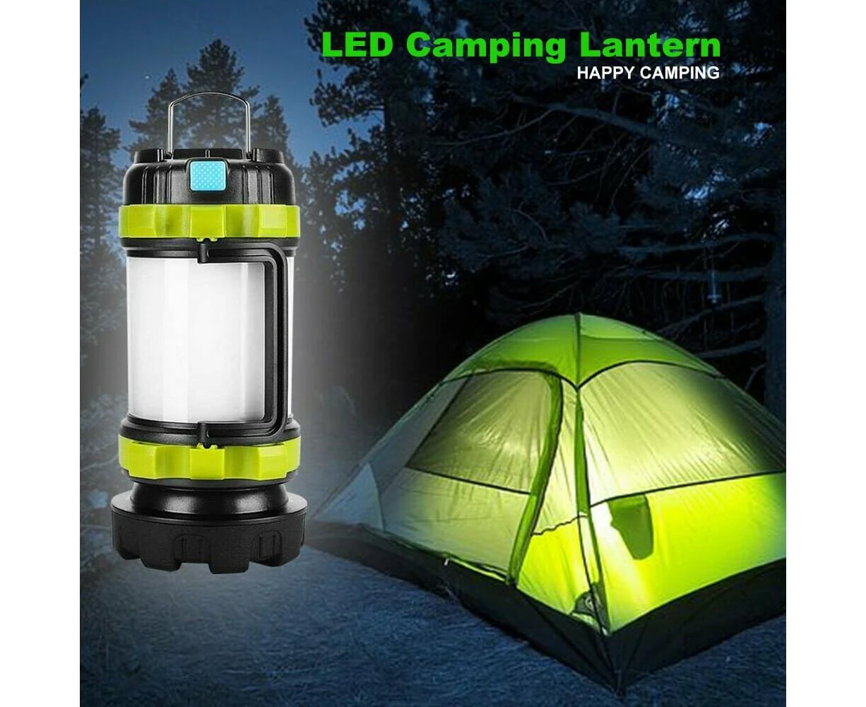 Rechargeable LED Camping Lantern Outdoor Tent Light Lamp & Power for Phone