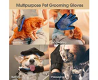 Pet Grooming Glove Pet Hair Remover Mitt,Green