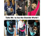 Pet Dog Sling Carrier Breathable Mesh Travel Safe Sling Bag Carrier for Dogs Cats,Black( Size:M , up to 10 lbs)