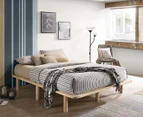 Lifely* Bondi Natural Wooden Pinewood Bed Base