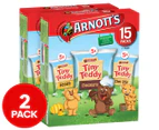 2 x 15pk Arnott's Tiny Teddy Biscuits Variety Box 375g