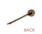 Yes No Checal Element Science Retro Metal Hair Bobby Pin Headwear