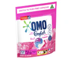 2 x 28pk OMO Touch of Comfort 3-in-1 Front & Top Loader Laundry Capsules 588g