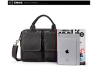 Mens Bag Leather Briefcases Messenger Bags for Men Best Office School College briefcase Satchel Bag-Red brown
