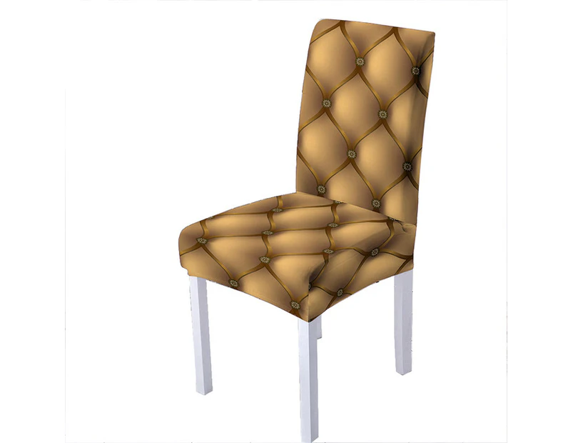 Elastic 3D Print Chair Cover Geometric Spandex Chair Slipcover Strech Kitchen Stools Seat Covers Home Hotel Banquet Decoration- Color22