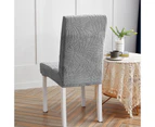 Chair Cover for Dining Room Stretch Jacquard Dining Chair Cover Slipcover Elastic Spandex Kitchen Chair Cover-T Dark Green