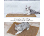 Cat Scratcher Mat  Natural Sisal Scratching Pad, Anti-slip Cat Scratch Rug Sleeping Carpet For Cat Grinding Claws & Protecting Furniture
