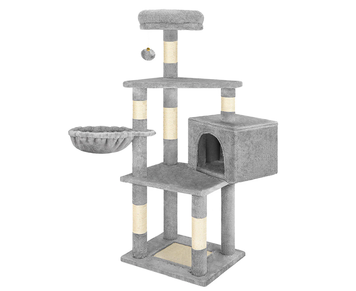 BEASTIE Cat Tree 130cm Light Grey