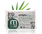 Simplydry 1 x 32pk Bamboo Eco Friendly Biodegradeable Nappies Infant Medium 6-10kg