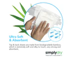 Simplydry 3 x 30pk Bamboo Eco Friendly Biodegradeable Nappies Infant Large 9-14kg