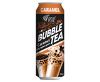 6pc Lotus Peak Canned Bubble Tea Caramel Flavour With Tapioca Pearls Drink 490mL
