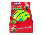 Cushy Pets 15cm Outdoor/Indoor Vinyl Giggle Sound Dog/Pet Toy Playing Ball Green