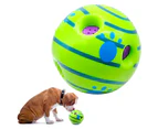 Cushy Pets 15cm Outdoor/Indoor Vinyl Giggle Sound Dog/Pet Toy Playing Ball Green