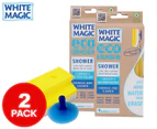 2 x White Magic Shower Eraser Sponge
