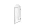 Alopet Wooden Pet Dog Fence 284x60.5cm 6 Panels Safety Stair Barrier Security Gate Door White