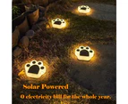 Solar Garden Lights Outdoor 4 Pack, Decoration Cuddly Bear Claw Pathway Yard Walls Lights