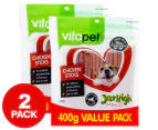 2 x Vitapet Jerhigh Value Pack Chicken Sticks 400g