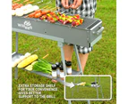 Portable Hibachi Skewer Charcoal BBQ Kebab Grill WillBBQ 80cm x 26cm Professional Grill