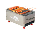 WillBBQ Portable 30cm Charcoal Hibachi BBQ Camping Barbecue Grill