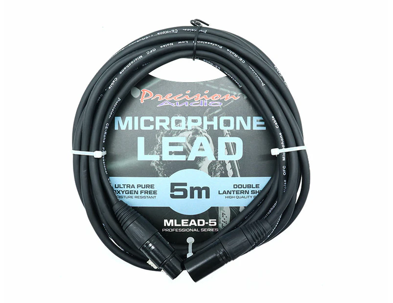 Precision Audio Xlr To Xlr Studio Stage Microphone Lead 5m Mlead5